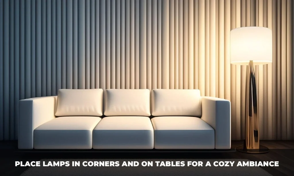 Place Lamps in Corners and on Tables for a Cozy Ambiance